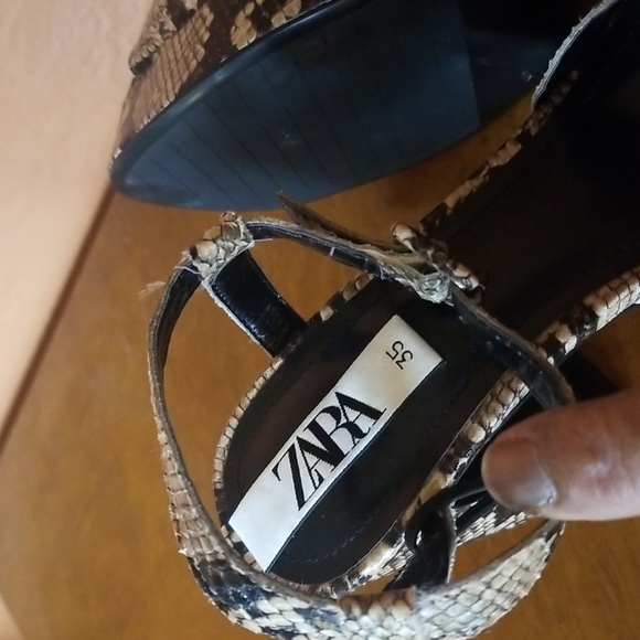 NWT Zara Platform Open Toe Sandal - Picture 6 of 8